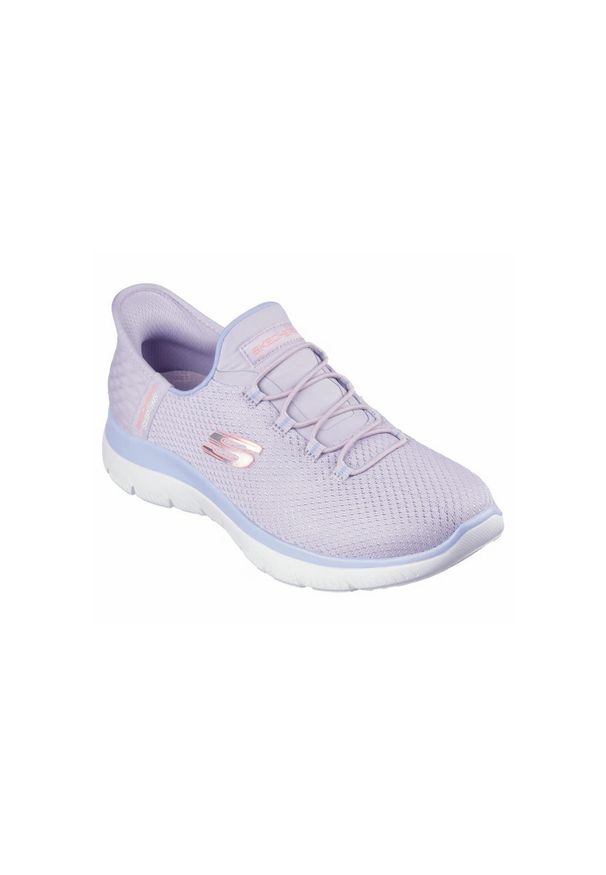 skechers - Buty do chodzenia damskie Skechers Summits-diamond Drea. Kolor: niebieski. Materiał: materiał, syntetyk. Szerokość cholewki: normalna. Sport: turystyka piesza