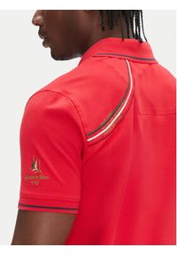Aeronautica Militare Polo 251PO1853P191 Czerwony Regular Fit. Typ kołnierza: polo. Kolor: czerwony. Materiał: bawełna