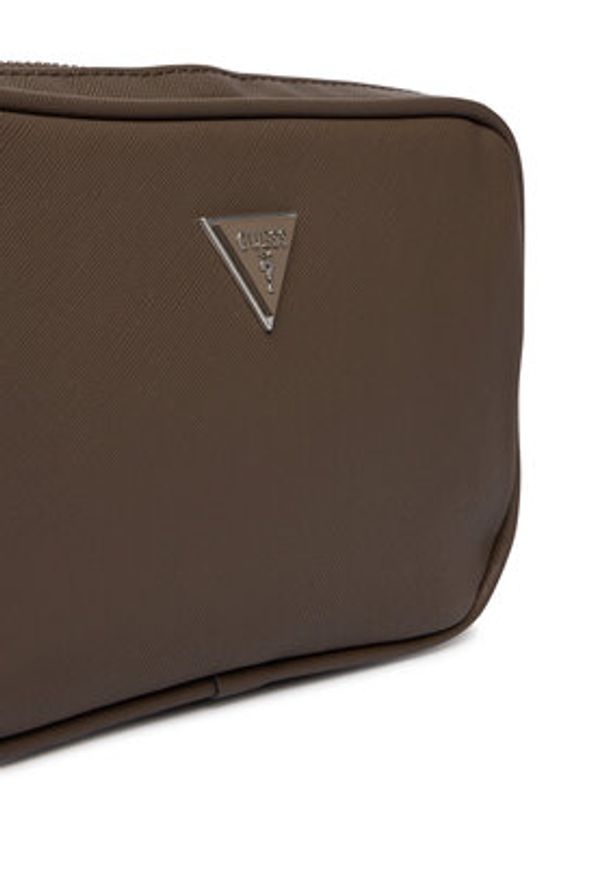 Guess Saszetka HMMISA P6150 Brązowy. Kolor: brązowy. Materiał: skóra