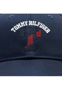 TOMMY HILFIGER - Tommy Hilfiger Czapka z daszkiem AU0AU01730 Granatowy. Kolor: niebieski. Materiał: bawełna, materiał
