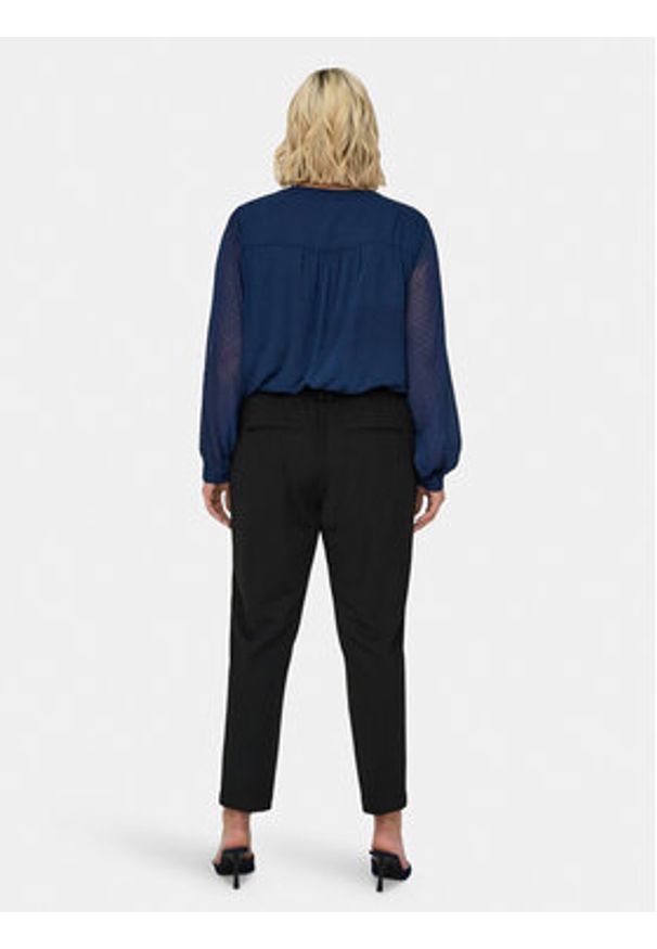 ONLY Carmakoma Chinosy Peach 15312306 Czarny Slim Fit. Kolor: czarny. Materiał: syntetyk