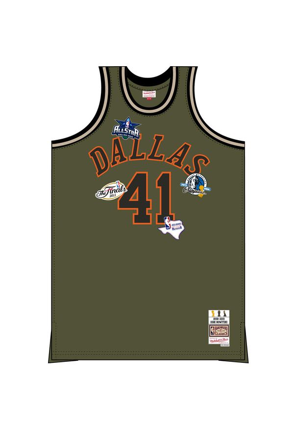 Mitchell & Ness - chicago bulls nba flight swingman 1998 dirk nowitzki jersey. Kolor: zielony. Materiał: jersey. Sport: koszykówka