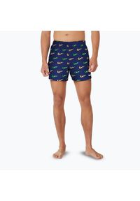 Szorty kąpielowe męskie Nike Multi Print 5" Volley. Kolor: niebieski. Wzór: nadruk