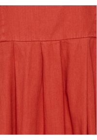 Deus Ex Machina Sukienka codzienna Amelia DLA229247 Czerwony Regular Fit. Okazja: na co dzień. Kolor: czerwony. Materiał: bawełna. Typ sukienki: proste. Styl: casual #2