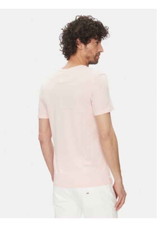 Tommy Jeans T-Shirt Jaspe DM0DM20364 Różowy Slim Fit. Kolor: różowy. Materiał: bawełna