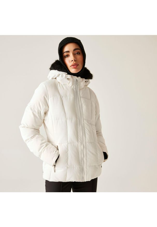 DARE 2B - Kurtka narciarska damska z membraną Glamourize VI Dare 2b. Kolor: biały. Materiał: tkanina. Sezon: zima. Sport: narciarstwo