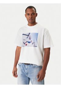 Guess Jeans T-Shirt M5BI3I K8FQ4 Biały Regular Fit. Kolor: biały. Materiał: bawełna #1