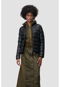 Blauer USA - BLAUER Czarna damska kurtka bez kaptura Georgia Short Jackets, Rozmiar S. Typ kołnierza: bez kaptura. Kolor: czarny. Materiał: poliamid, puch. Styl: elegancki #5