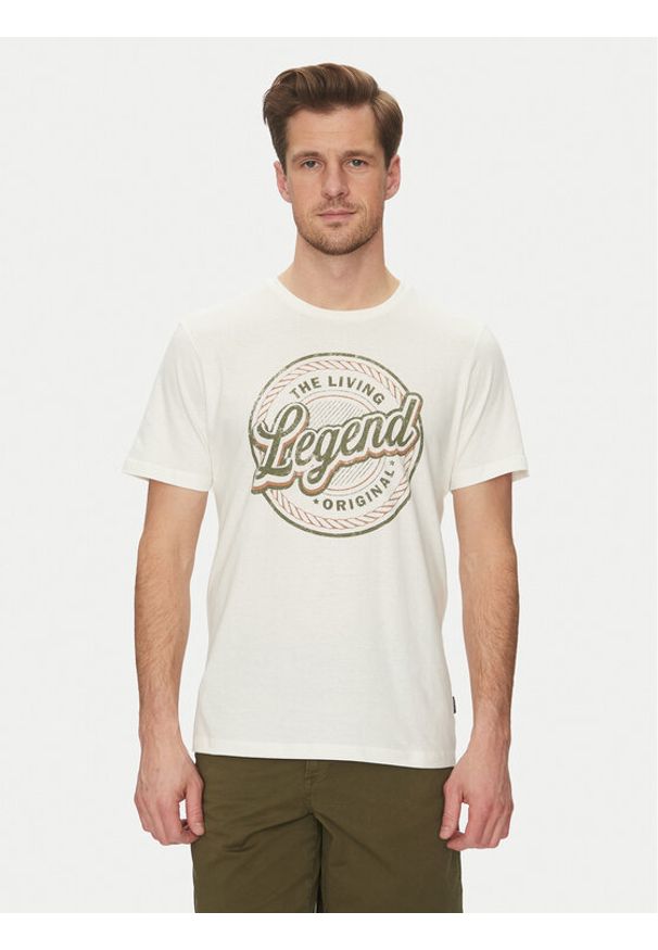 Blend T-Shirt 20717760 Biały Regular Fit. Kolor: biały. Materiał: bawełna