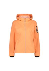 Kurtka przeciwdeszczowa damska z kapturem CMP. Typ kołnierza: kaptur. Kolor: wielokolorowy, pomarańczowy. Sezon: wiosna. Sport: turystyka piesza #1