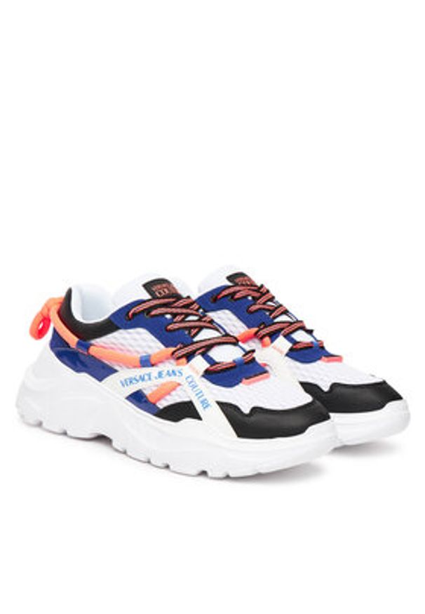 Versace Jeans Couture Sneakersy Fondo Speedtrack 79YA3SC3 Biały. Kolor: biały. Materiał: mesh