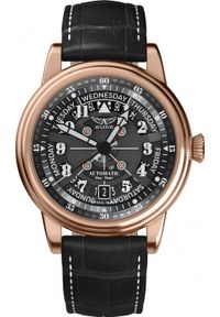 AVIATOR - Zegarek Aviator Zegarek męski Aviator V.3.36.2.285.4 czarny. Kolor: czarny #1