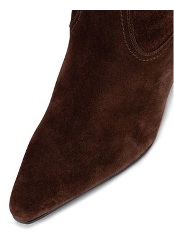 Gino Rossi Kowbojki LIZA-116140 Brązowy. Kolor: brązowy. Materiał: zamsz, skóra