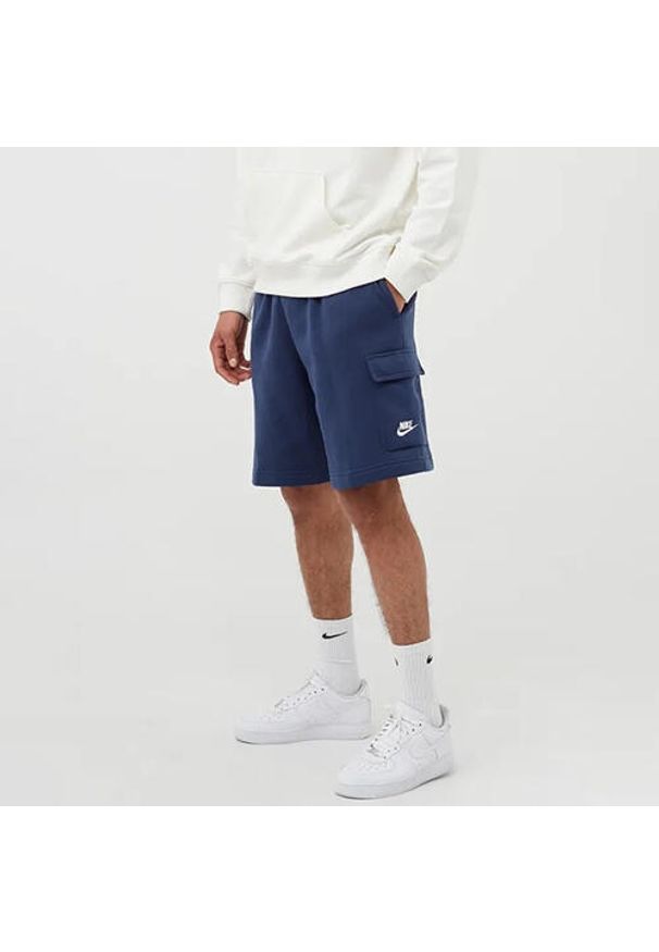 Spodenki Sportowe Męskie Nike M NSW Club FT Cargo Short. Kolor: niebieski. Długość: krótkie. Sezon: lato