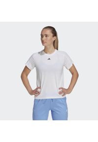 Adidas - Koszulka treningowa damska adidas AEROREADY Essentials. Kolor: biały. Materiał: materiał
