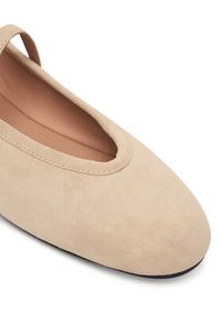 Love Moschino - LOVE MOSCHINO Baleriny JA11101G1OJA0104 Beżowy. Kolor: beżowy. Materiał: zamsz, skóra #4