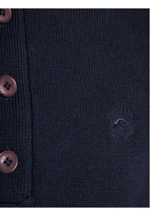 INDICODE Sweter Yosevally 35-719 Granatowy Regular Fit. Kolor: niebieski. Materiał: bawełna