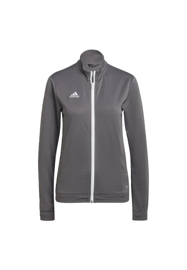 Adidas - Entrada 22 Track Jacket. Kolor: szary. Materiał: materiał. Sport: piłka nożna