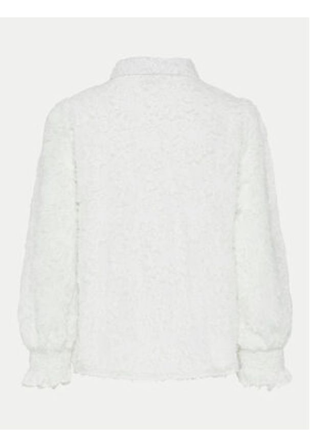 Pieces Koszula Pina 17154276 Biały Regular Fit. Kolor: biały. Materiał: syntetyk