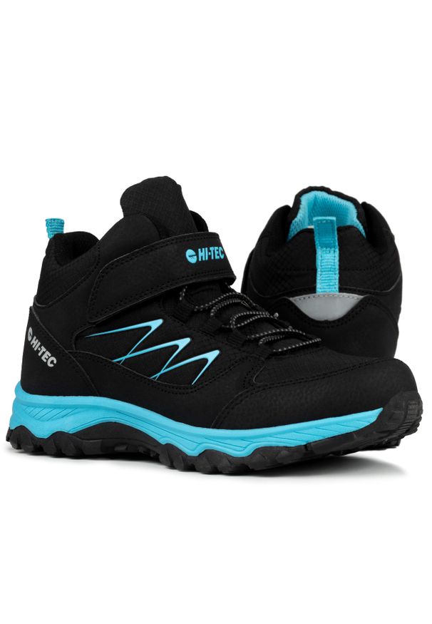 Hi-tec - Buty dziecięce młodzieżowe zimowe HI-TEC TRAIL EXPLORER MID. Okazja: na co dzień. Kolor: niebieski, czarny, wielokolorowy. Sezon: zima