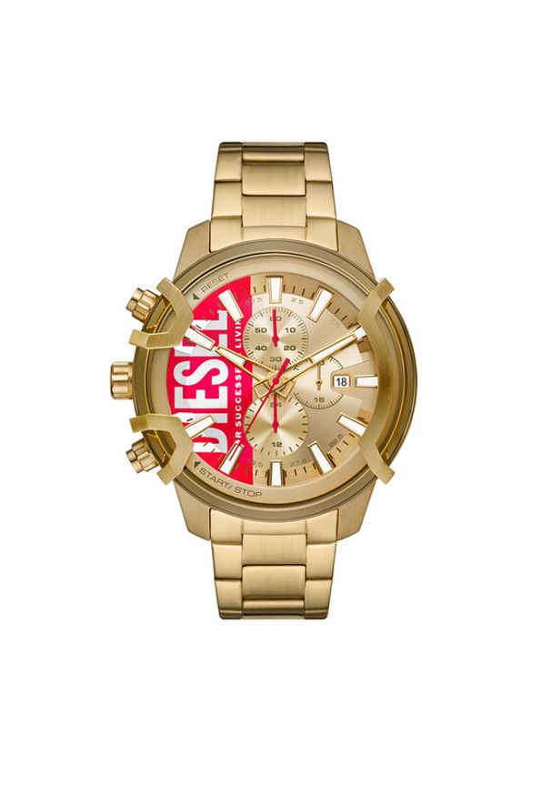 Diesel Zegarek Griffed DZ4595 Złoty. Kolor: złoty