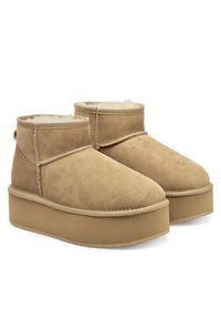 EMU Australia Śniegowce Stinger Micro Flatform W13082 Beżowy. Kolor: beżowy. Materiał: skóra #9