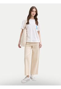 Tom Tailor Denim Jeansy 1045652 Beżowy Wide Leg. Kolor: beżowy #4