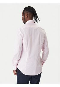 TOMMY HILFIGER - Tommy Hilfiger Koszula MW0MW38347 Różowy Slim Fit. Kolor: różowy. Materiał: bawełna #6