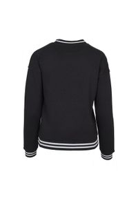 BUILD YOUR BRAND - Sweter Damski Oversized College. Kolor: biały, wielokolorowy, czarny