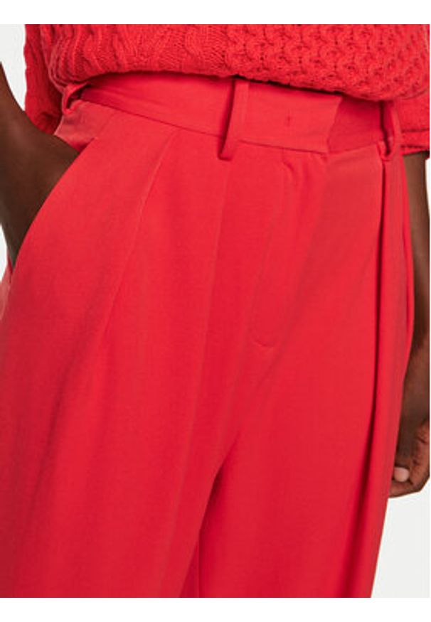 STAUD Spodnie palazzo Luisa R24P4100ST Czerwony Wide Leg. Kolor: czerwony. Materiał: syntetyk