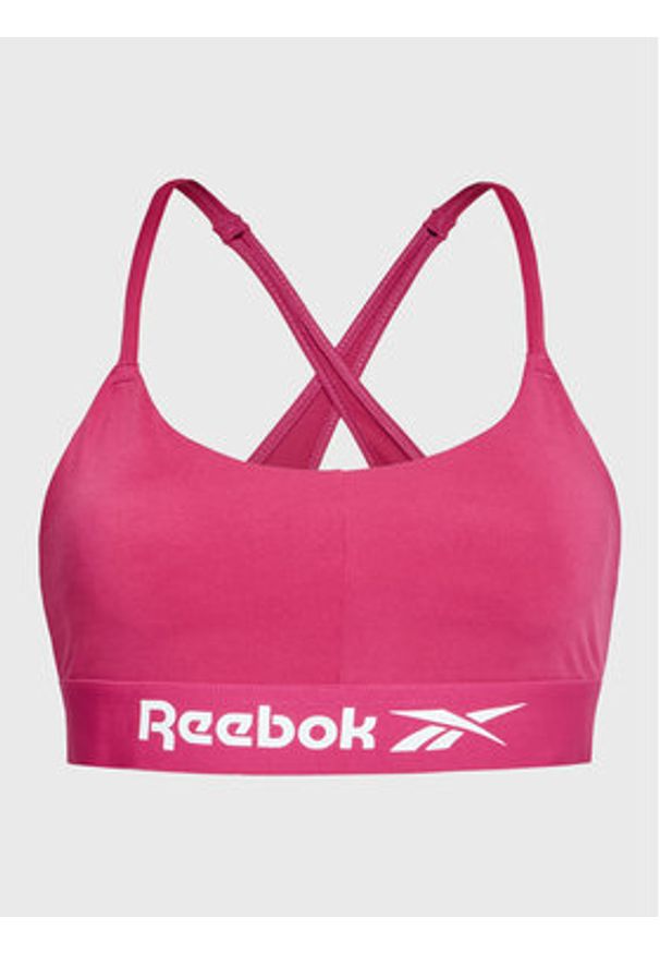 Reebok Biustonosz top Workout Ready Basic HI6889 Różowy. Kolor: różowy. Materiał: syntetyk