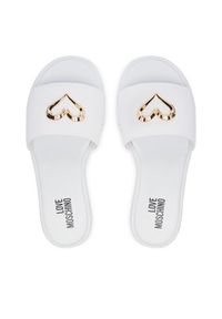 Love Moschino - LOVE MOSCHINO Klapki JA28252G0OIA0100 Biały. Kolor: biały. Materiał: materiał #4