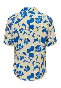 Only & Sons Koszula 22024907 Niebieski Regular Fit. Kolor: niebieski. Materiał: wiskoza #9