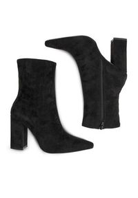 DeeZee Botki RAQUEL HCL230103 Czarny. Kolor: czarny. Materiał: materiał