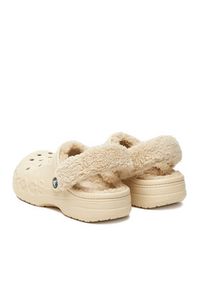 Crocs Klapki C-BAYA LINED FUZZ STRAP CLOG 206633-11S Beżowy. Kolor: beżowy #7