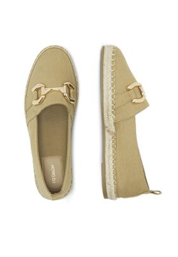DeeZee Espadryle WSS21182-01 Beżowy. Kolor: beżowy. Materiał: materiał