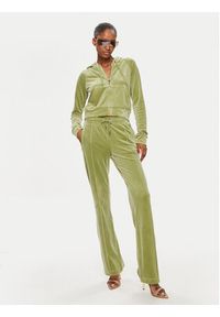 Juicy Couture Spodnie dresowe Tina JCAPW045 Zielony Regular Fit. Kolor: zielony. Materiał: syntetyk