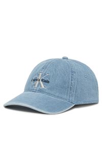 Calvin Klein Jeans Czapka z daszkiem LV04G5007G Niebieski. Kolor: niebieski. Materiał: materiał, bawełna