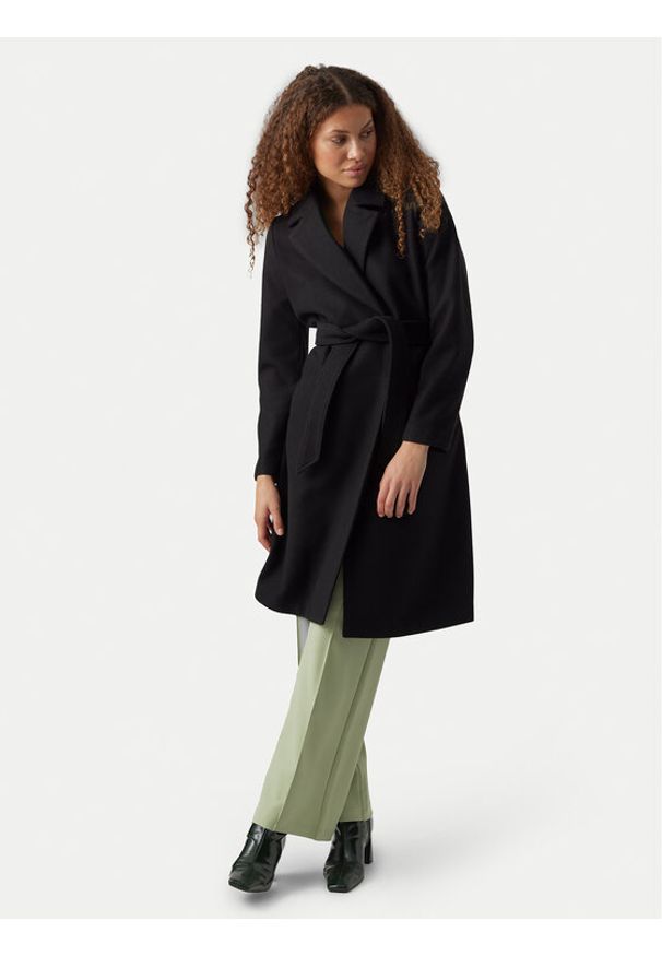 Vero Moda Płaszcz przejściowy Fortuneaya 10278330 Czarny Regular Fit. Kolor: czarny. Materiał: syntetyk