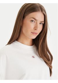 Calvin Klein Jeans T-Shirt LV047D204G Biały Oversize. Kolor: biały. Materiał: bawełna #3