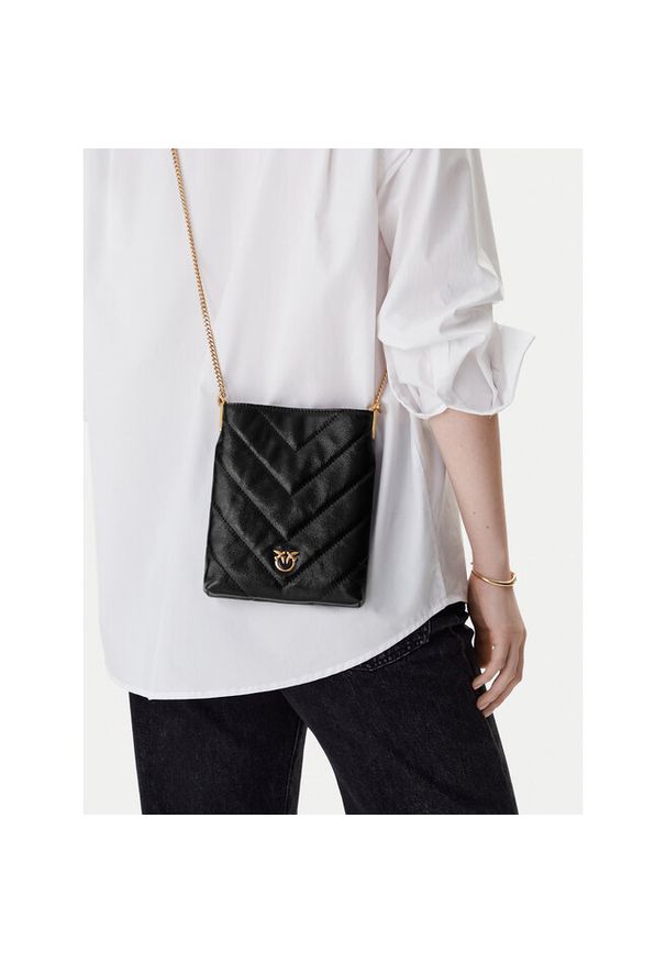 Pinko - Torebka PINKO. Kolor: czarny