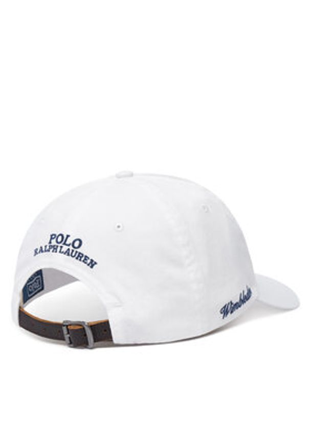 Polo Ralph Lauren Czapka z daszkiem 710B16084001 Biały. Kolor: biały. Materiał: bawełna