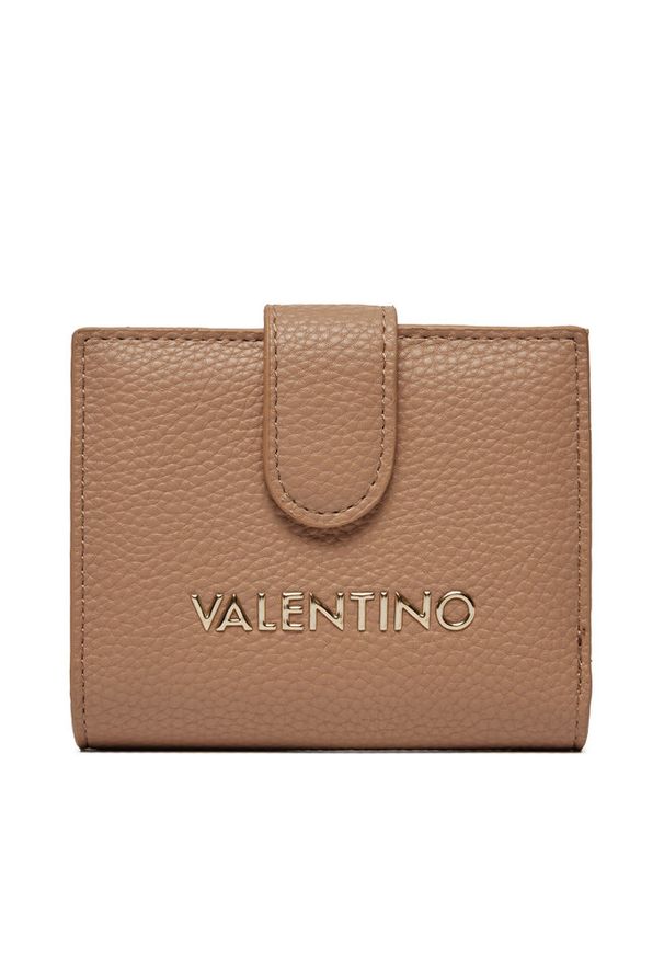 VALENTINO - Mały Portfel Damski Valentino. Kolor: beżowy