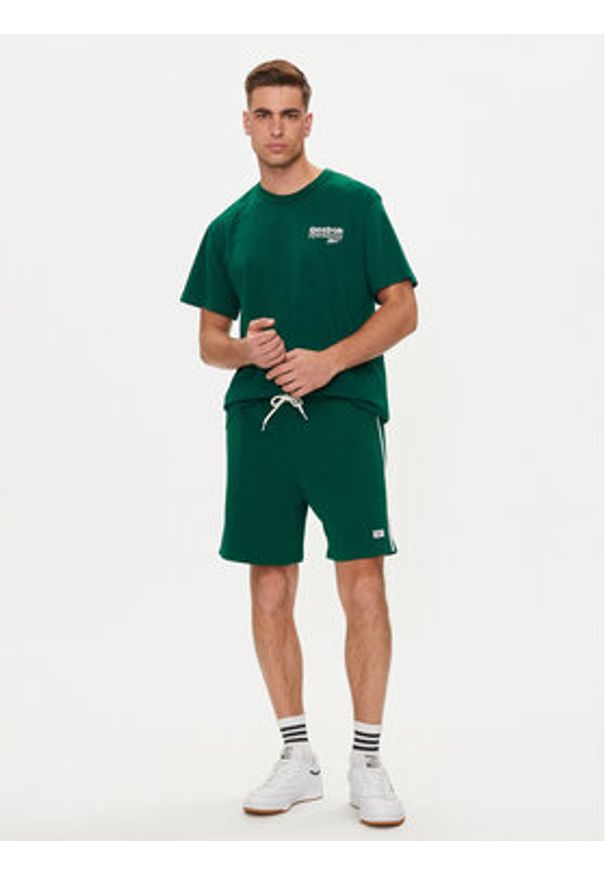 Reebok Szorty sportowe Court Sport 100075659 Zielony Regular Fit. Kolor: zielony. Materiał: bawełna. Styl: sportowy
