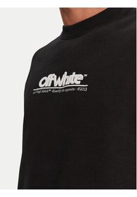 OFF-WHITE - Off-White Bluza OMBA057S23FLE0021001 Czarny Regular Fit. Kolor: czarny. Materiał: bawełna #4