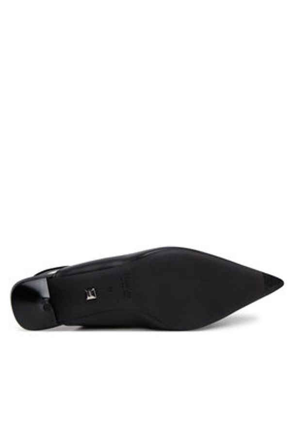 Max Mara Czółenka Slingy 2514521111600 Czarny. Kolor: czarny. Materiał: skóra