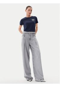 Pinko - PINKO T-Shirt Nambrone 103320 A2G7 Granatowy Regular Fit. Kolor: niebieski. Materiał: bawełna