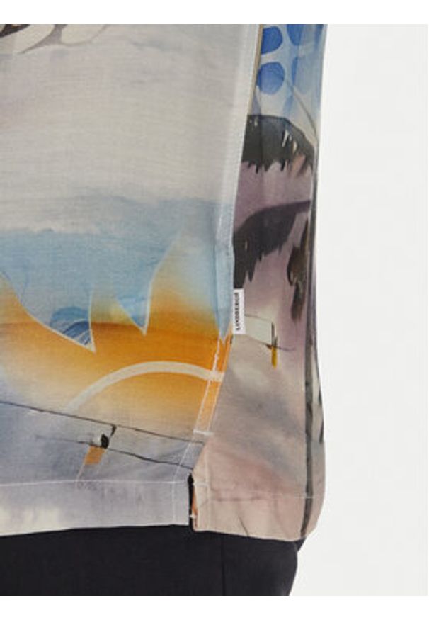 Lindbergh Koszula 30-203735 Kolorowy Relaxed Fit. Materiał: wiskoza. Wzór: kolorowy