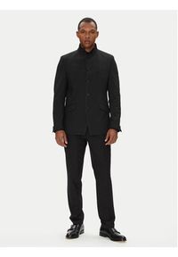 Karl Lagerfeld - KARL LAGERFELD Marynarka 155220 553037 Czarny Regular Fit. Typ kołnierza: dekolt w karo. Kolor: czarny. Materiał: syntetyk #2
