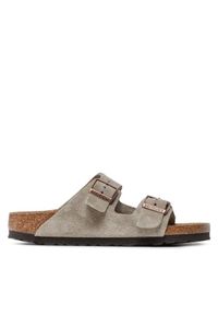 Birkenstock Klapki Arizona Bs 51463 Szary. Kolor: szary. Materiał: skóra, zamsz #1
